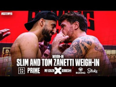 HE S INTIMIDATED Slim And Tom Zanetti Face Off At KSI Vs Temper Weigh In Misfits Boxing